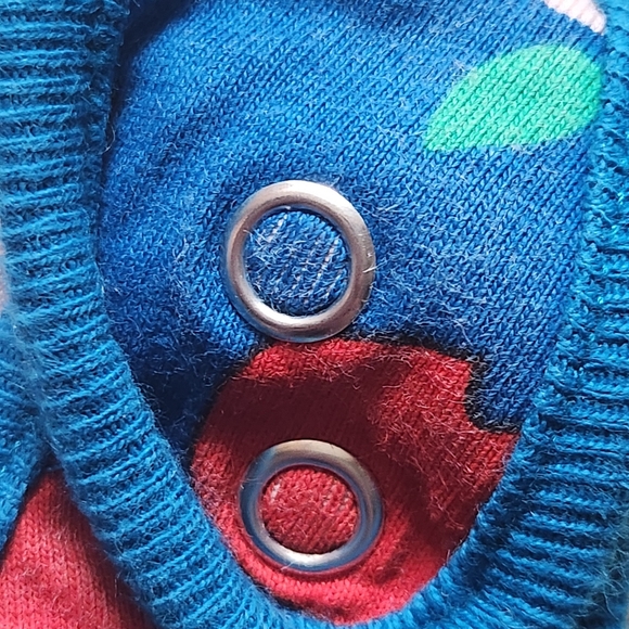 Hanna Andersson apple overalls and long sleeve T-shirt Size 3-6 months - Picture 5 of 12